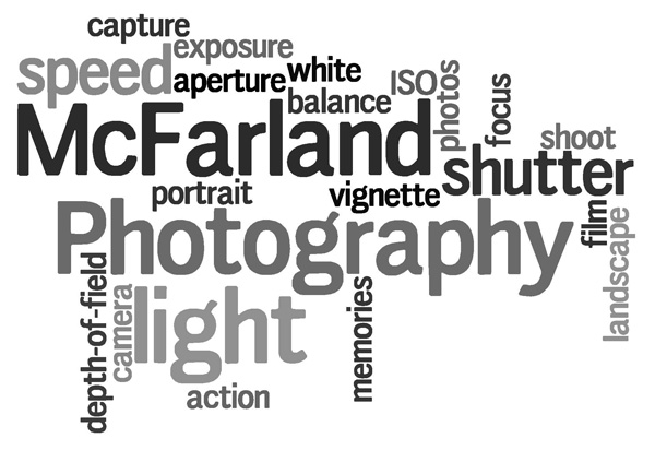 mcfarlandphotographywordle Make your own \"wordle\" at wordle.net--free!